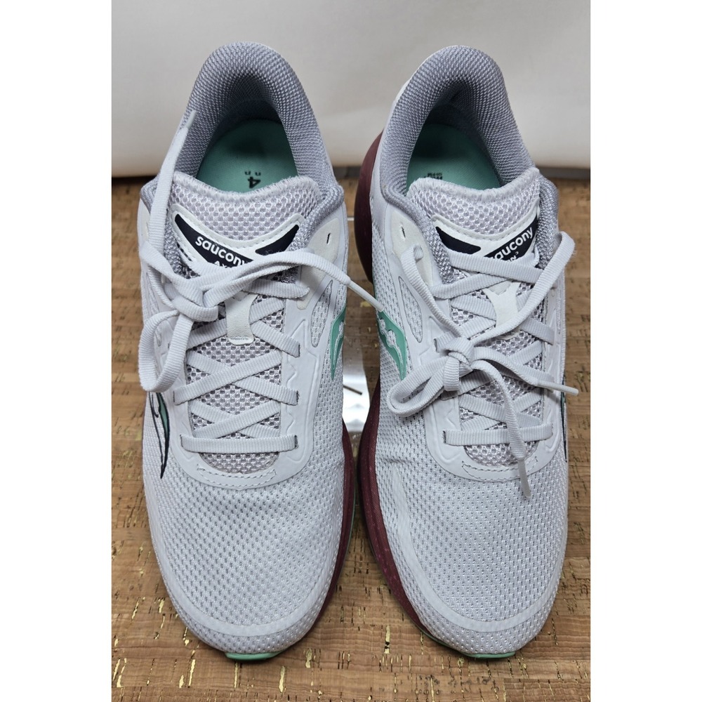 Saucony Shoes Womens 10 Axon 3 White Red Athletic Running Walking Sneakers - Picture 7 of 12
